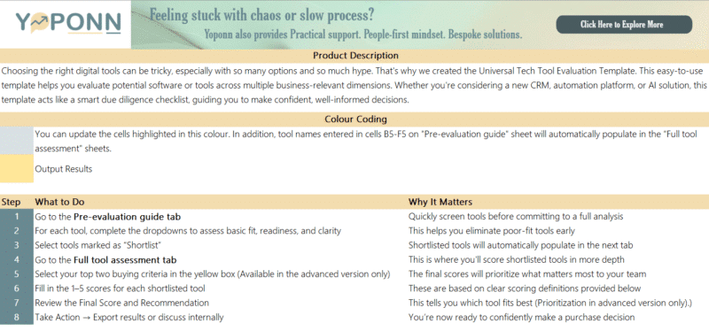 Universal Tech Tool Evaluation Toolkit - Image 2